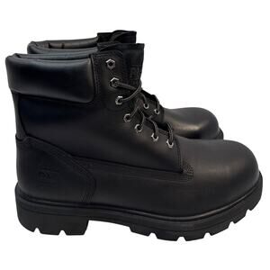 Timberland PRO Work Boots Composite Toe Men's 13 M 6" Sawhorse Black Leather
